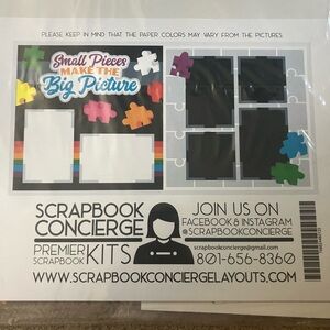 Scrapbook Concierge 2 page scrapbook Kit